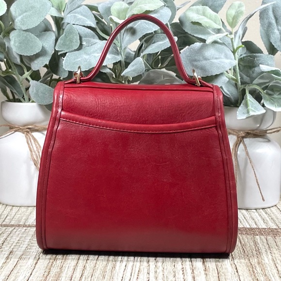 ❤️SOLD❤️ Vintage Coach Red Regina Bag 9983 - Picture 8 of 12